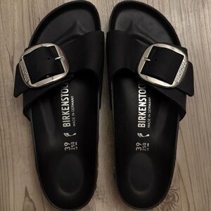 Birkenstock Madrid Big Buckle Black / Silver